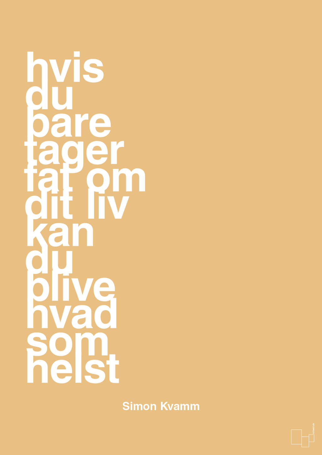 plakat: hvis du bare tager fat om dit liv kan du blive hvad som helst - charismatic-Musiker-A1two3