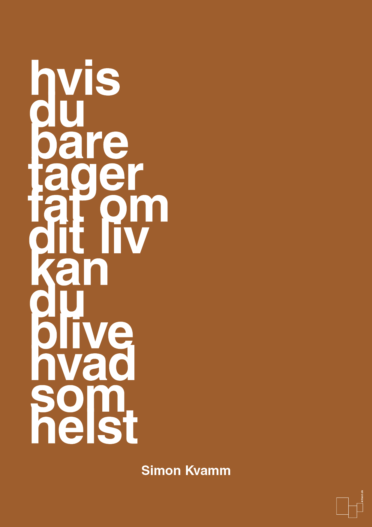 plakat: hvis du bare tager fat om dit liv kan du blive hvad som helst - cognac-Musiker-A1two3