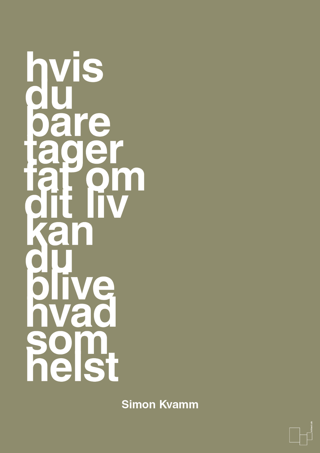 plakat: hvis du bare tager fat om dit liv kan du blive hvad som helst - misty forrest-Musiker-A1two3