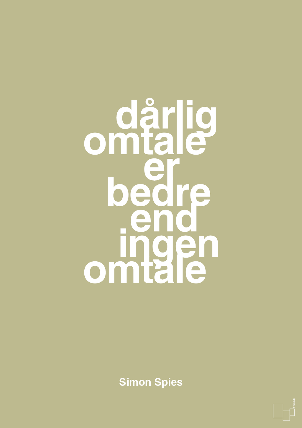 plakat: dårlig omtale er bedre end ingen omtale - back to nature-Erhverv-A1two3