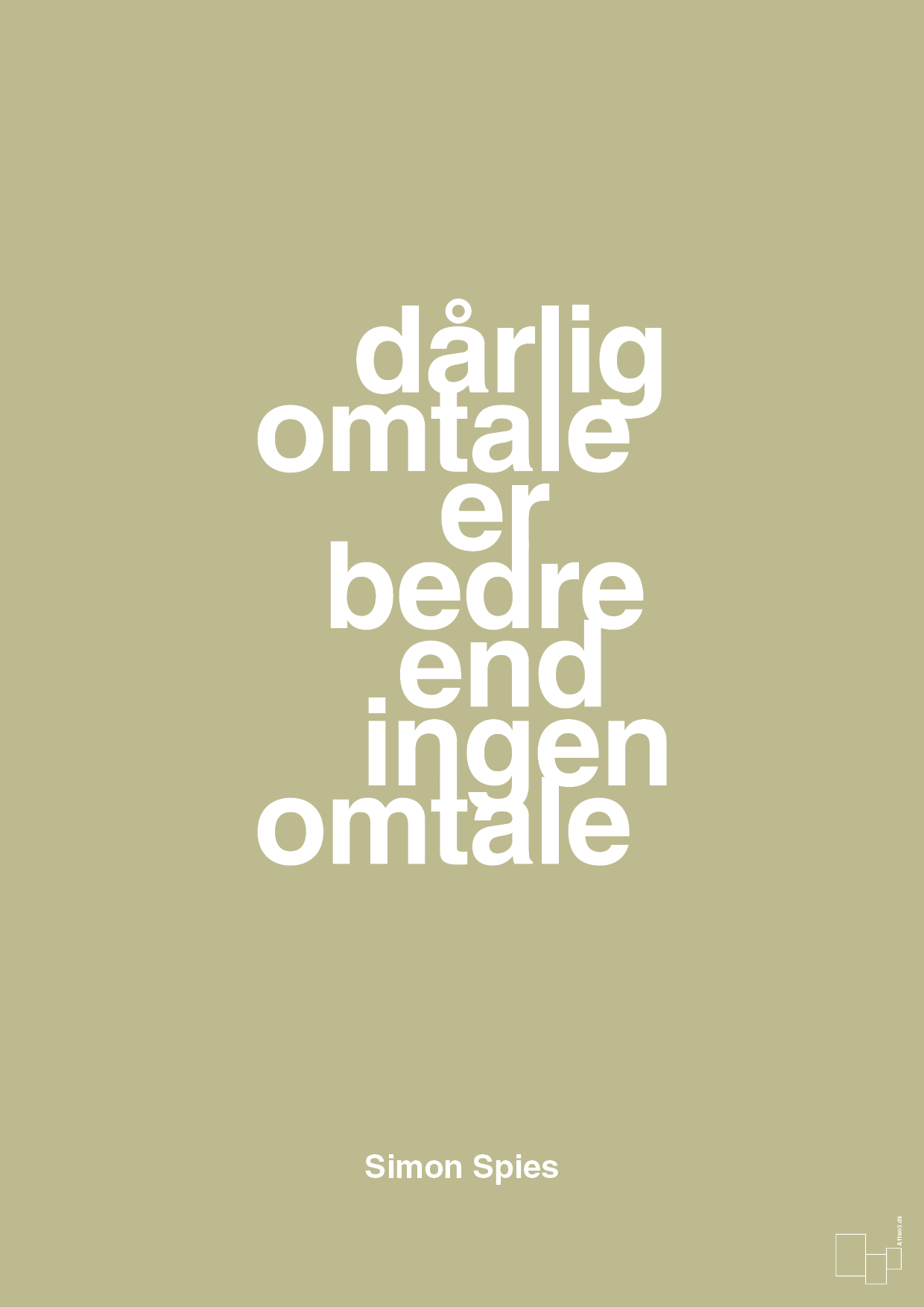 plakat: dårlig omtale er bedre end ingen omtale - back to nature-Erhverv-A1two3