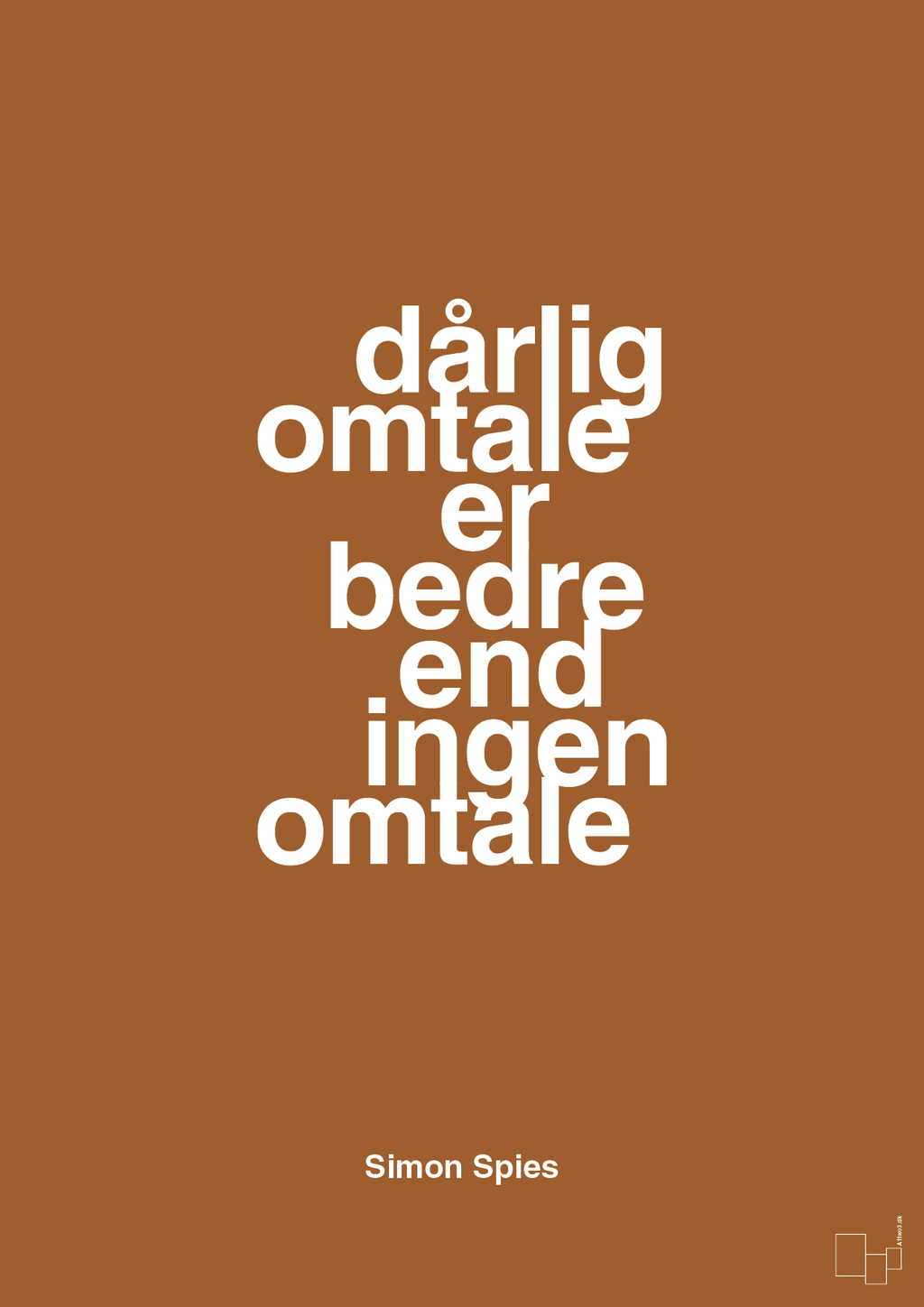 plakat: dårlig omtale er bedre end ingen omtale - cognac-Erhverv-A1two3