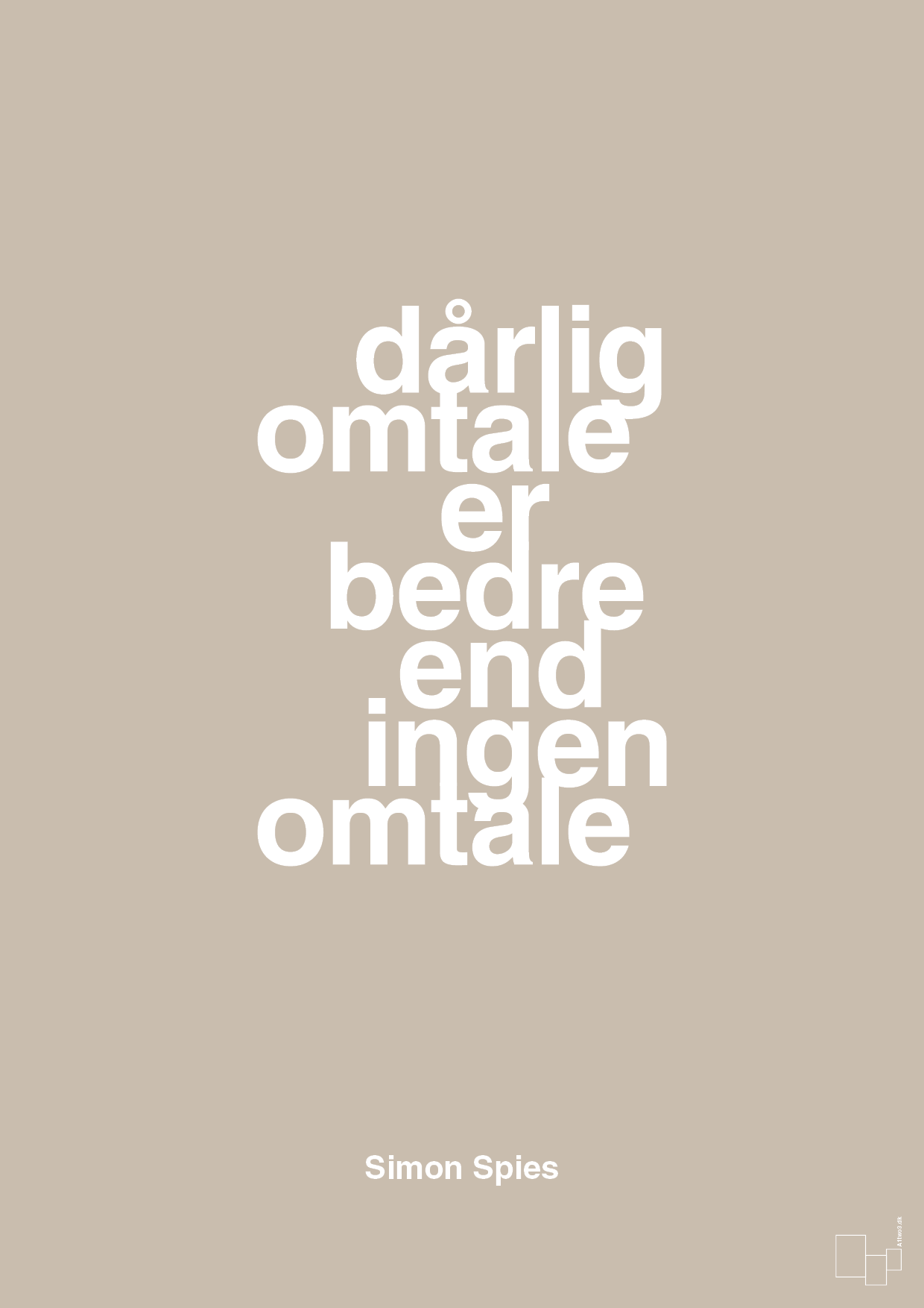 plakat: dårlig omtale er bedre end ingen omtale - creamy mushroom-Erhverv-A1two3