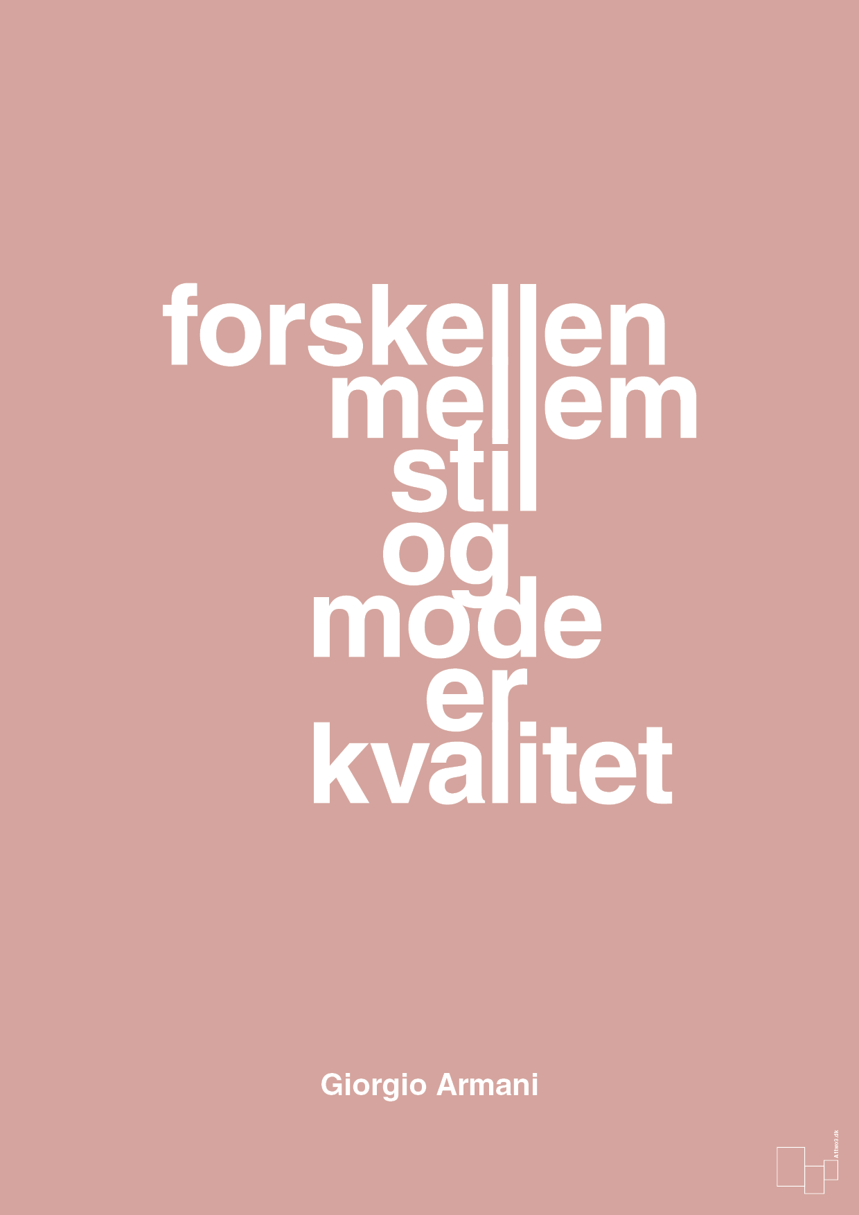 plakat: forskellen mellem stil og mode er kvalitet - bubble shell-Mode-A1two3