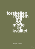 plakat: forskellen mellem stil og mode er kvalitet - secret meadow-Mode-A1two3