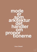 plakat: mode er som arkitektur det handler om proportionerne - cider spice-Mode-A1two3