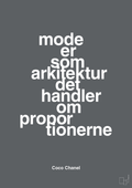 plakat: mode er som arkitektur det handler om proportionerne - graphic charcoal-Mode-A1two3