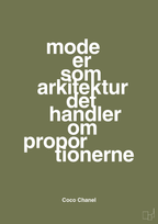 plakat: mode er som arkitektur det handler om proportionerne - secret meadow-Mode-A1two3
