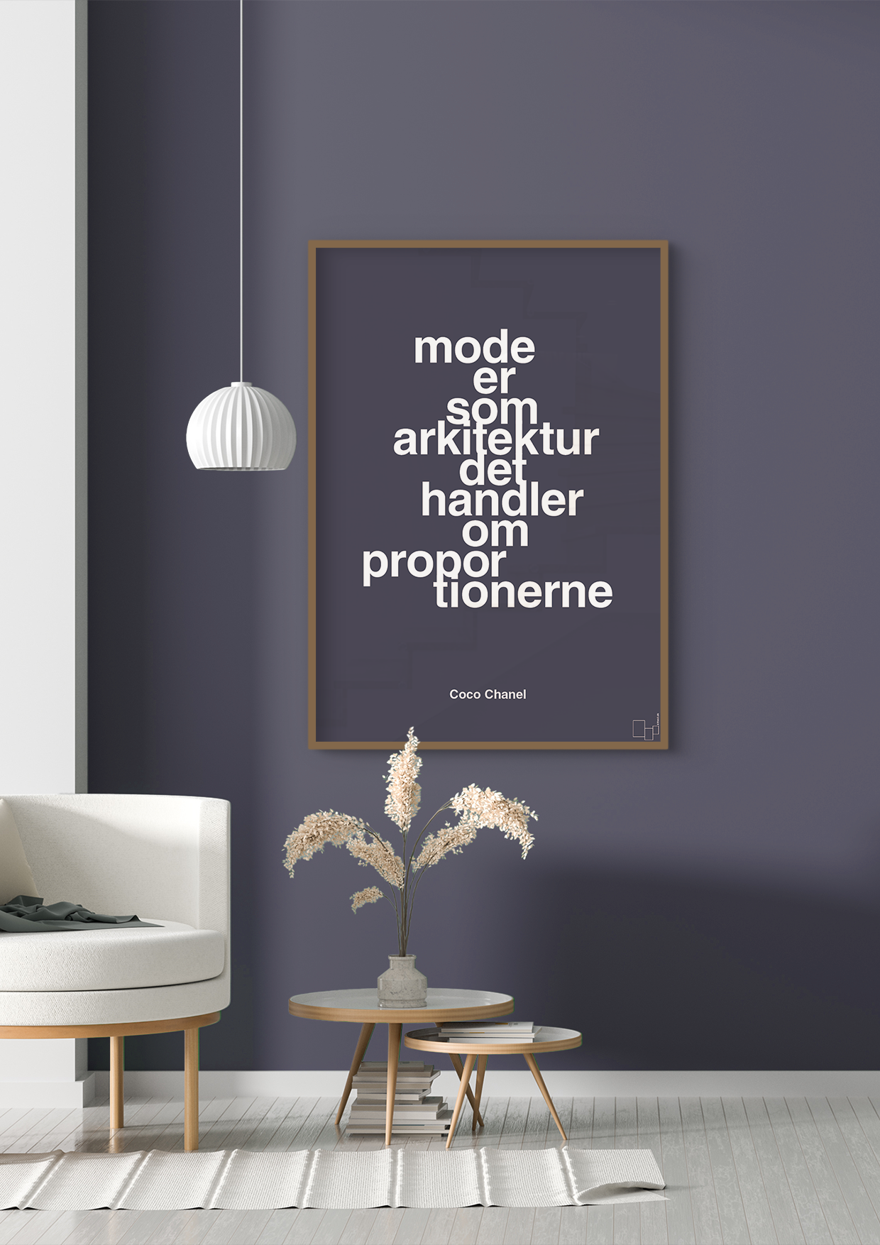 plakat: mode er som arkitektur det handler om proportionerne - powder-Mode-A1two3