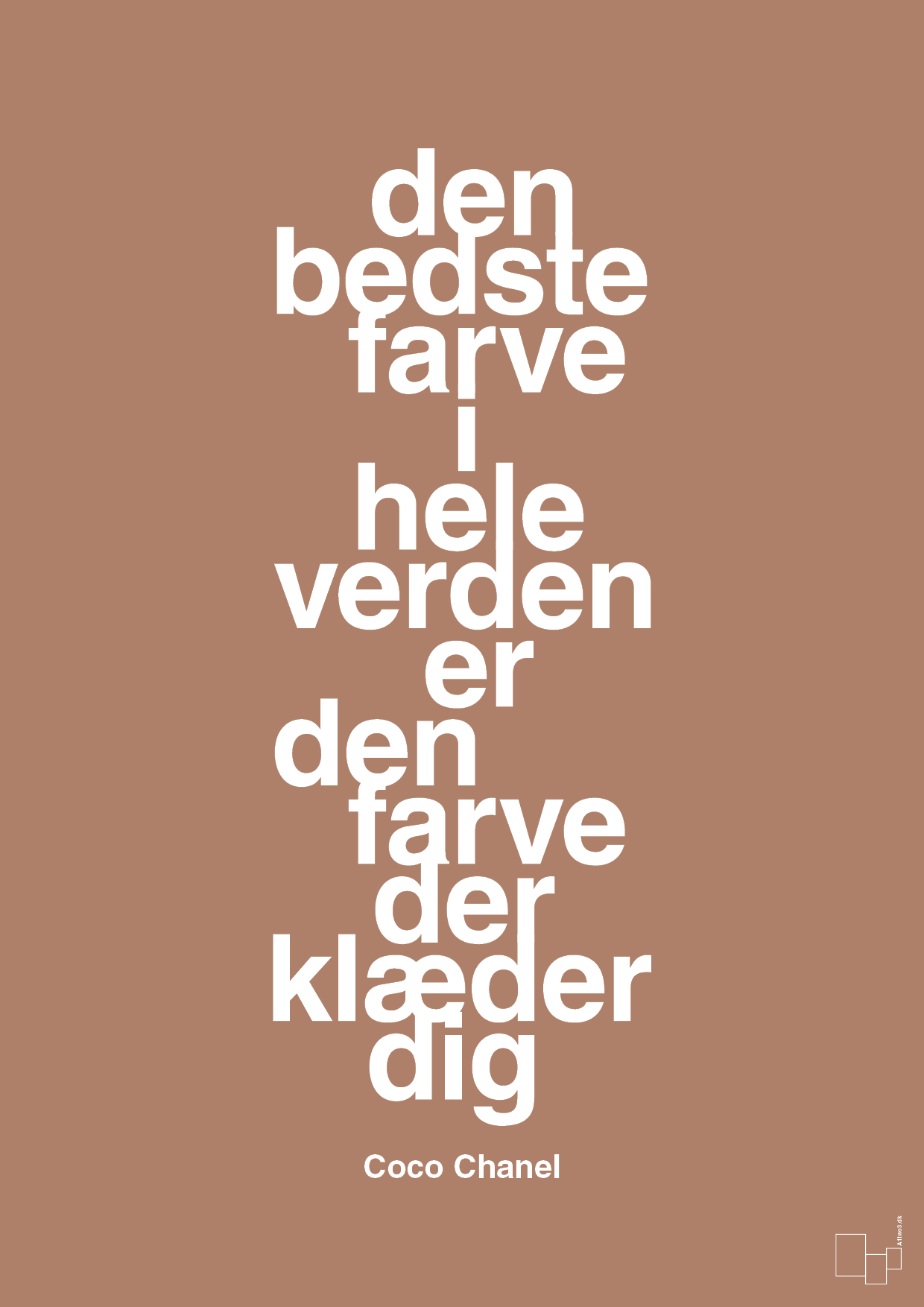 plakat: den bedste farve i hele verden er den farve der klæder dig - cider spice-Mode-A1two3