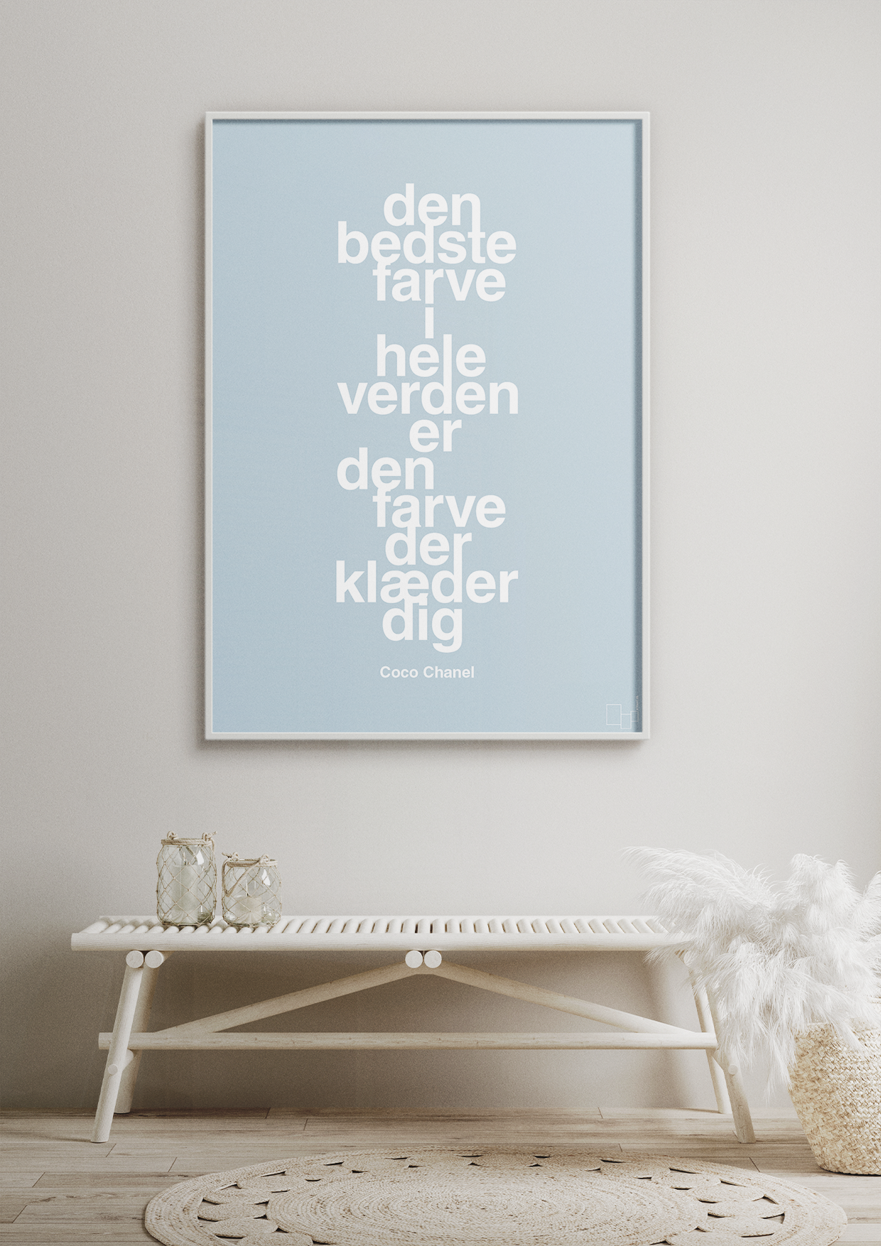 plakat: den bedste farve i hele verden er den farve der klæder dig - graphic charcoal-Mode-A1two3