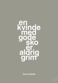 plakat: en kvinde med gode sko er aldrig grim - battleship gray-Mode-A1two3