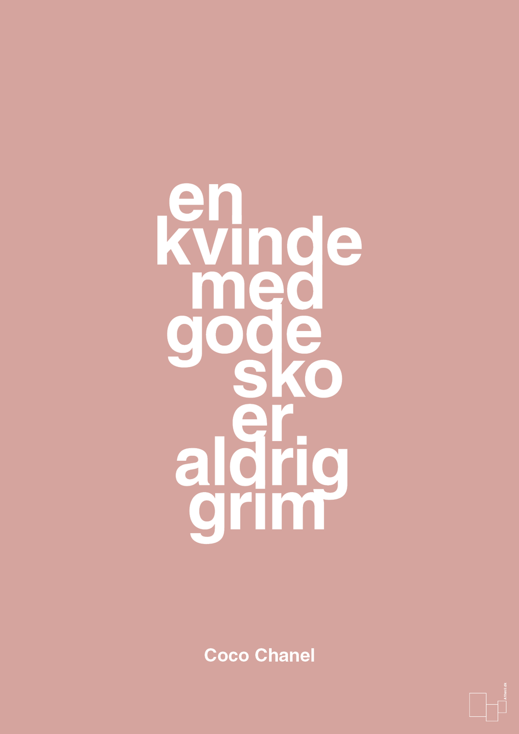 plakat: en kvinde med gode sko er aldrig grim - bubble shell-Mode-A1two3