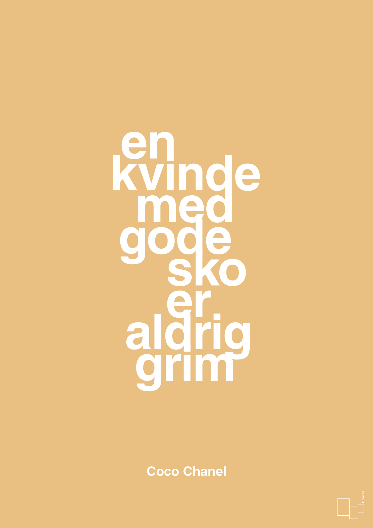 plakat: en kvinde med gode sko er aldrig grim - charismatic-Mode-A1two3