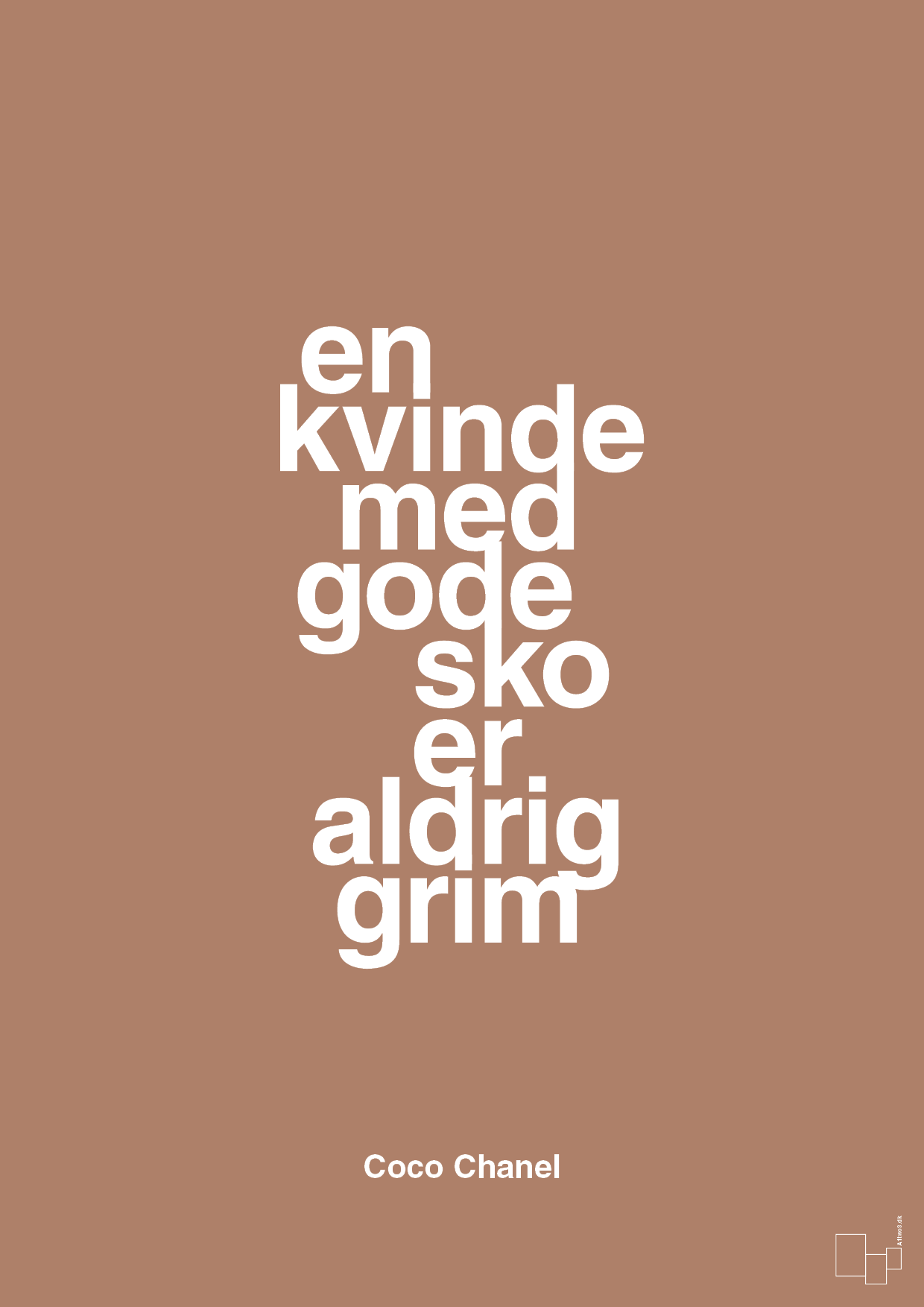 plakat: en kvinde med gode sko er aldrig grim - cider spice-Mode-A1two3