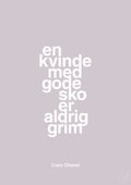 plakat: en kvinde med gode sko er aldrig grim - dusty lilac-Mode-A1two3