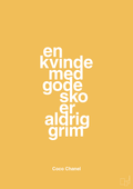 plakat: en kvinde med gode sko er aldrig grim - honeycomb-Mode-A1two3