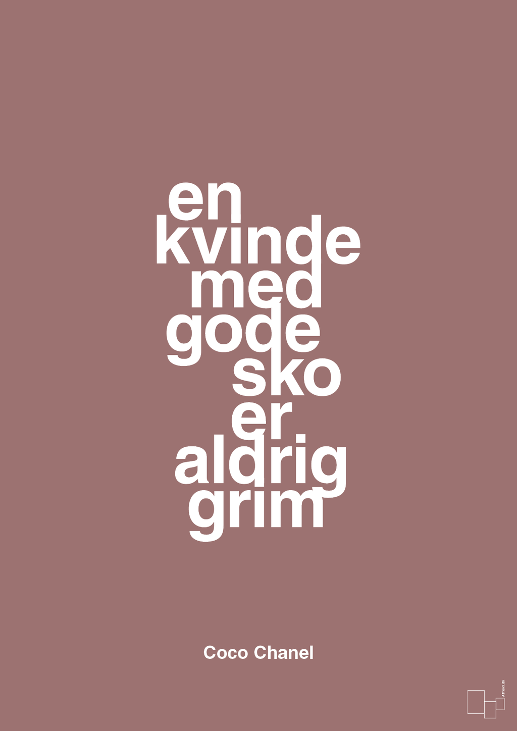 plakat: en kvinde med gode sko er aldrig grim - plum-Mode-A1two3