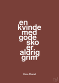 plakat: en kvinde med gode sko er aldrig grim - red pepper-Mode-A1two3