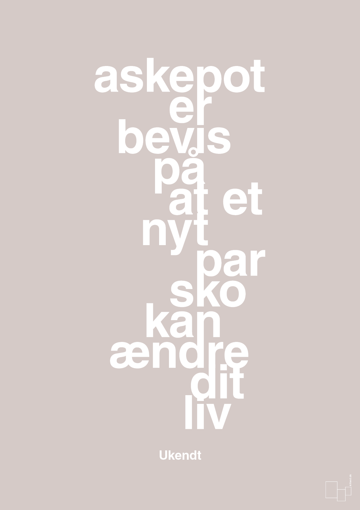 plakat: askepot er bevis på at et nyt par sko kan ændre dit liv - broken beige-Mode-A1two3