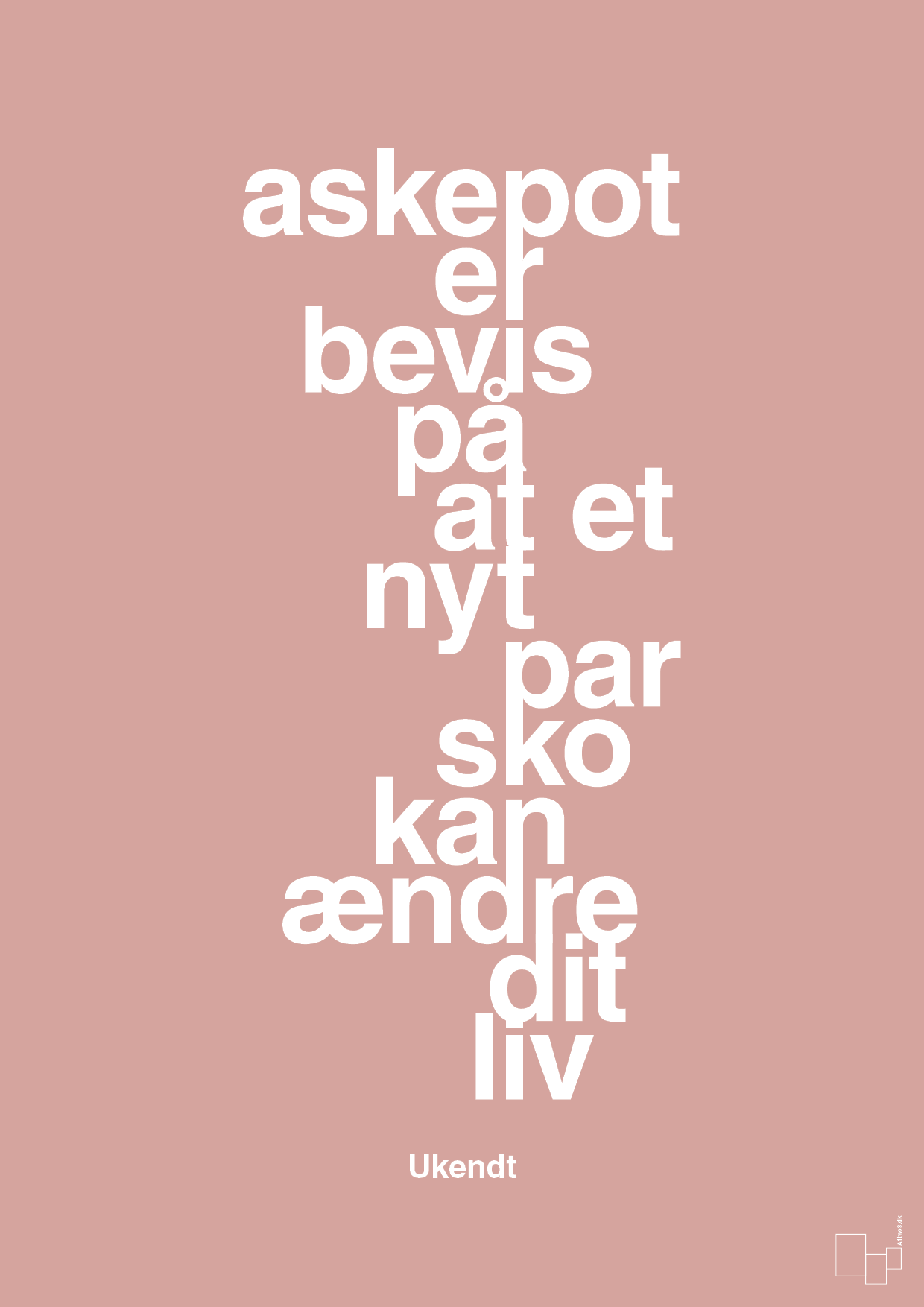 plakat: askepot er bevis på at et nyt par sko kan ændre dit liv - bubble shell-Mode-A1two3