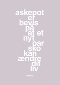 plakat: askepot er bevis på at et nyt par sko kan ændre dit liv - dusty lilac-Mode-A1two3