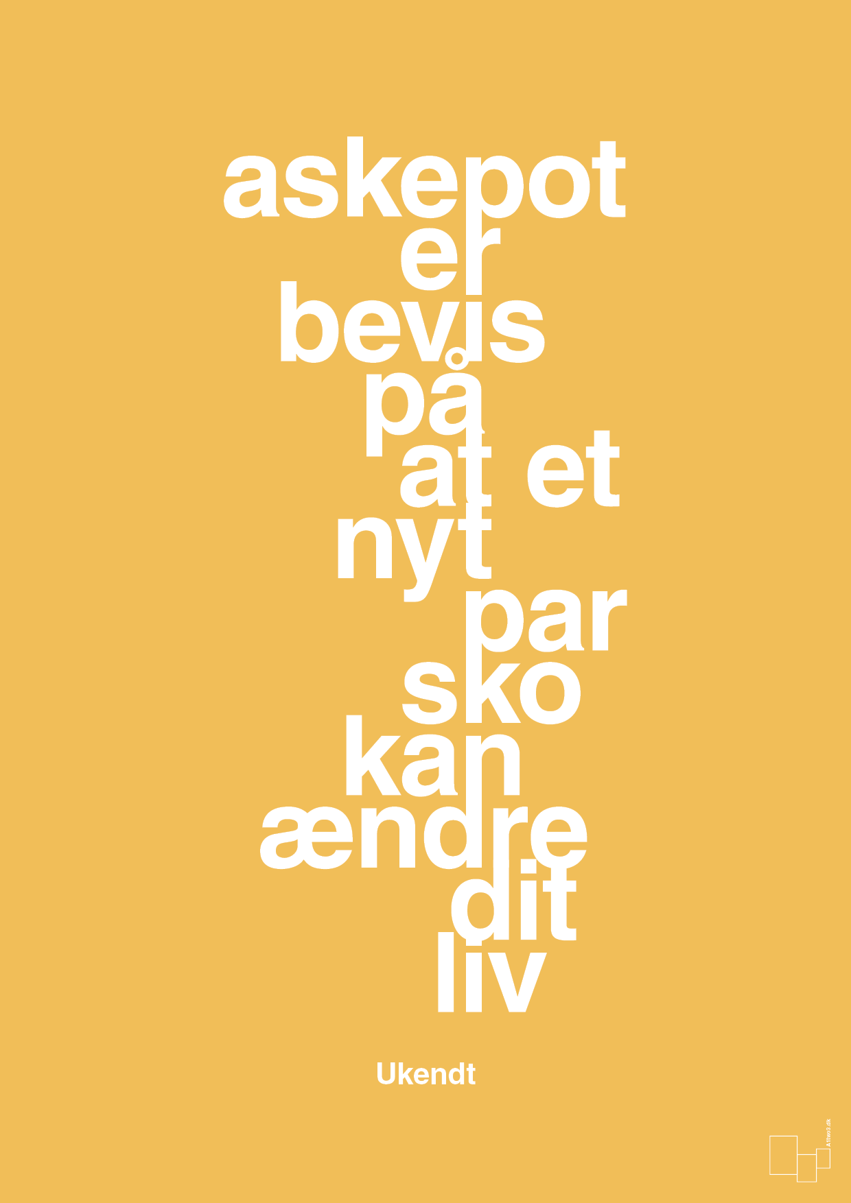 plakat: askepot er bevis på at et nyt par sko kan ændre dit liv - honeycomb-Mode-A1two3