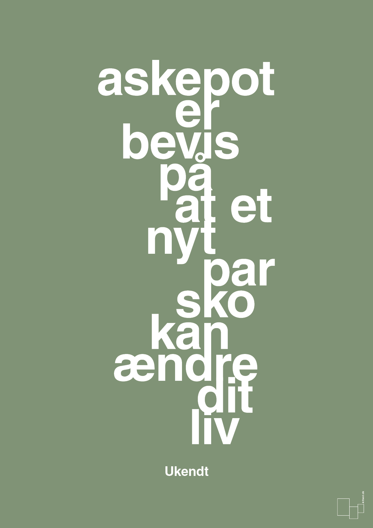 plakat: askepot er bevis på at et nyt par sko kan ændre dit liv - jade-Mode-A1two3