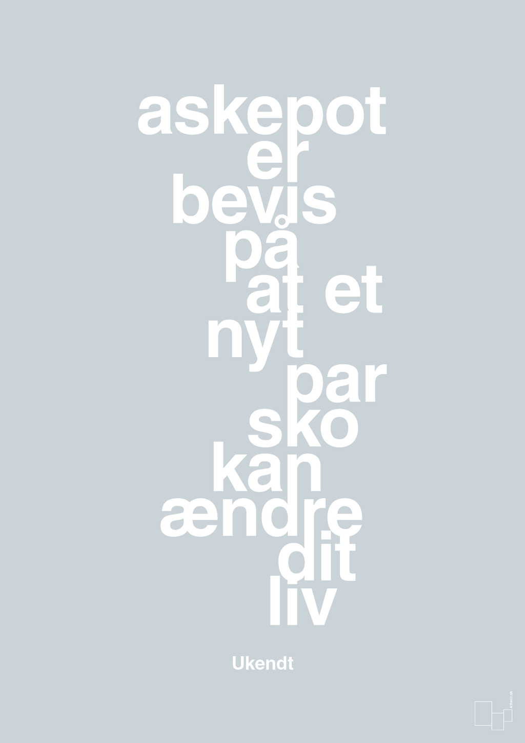 plakat: askepot er bevis på at et nyt par sko kan ændre dit liv - light drizzle-Mode-A1two3