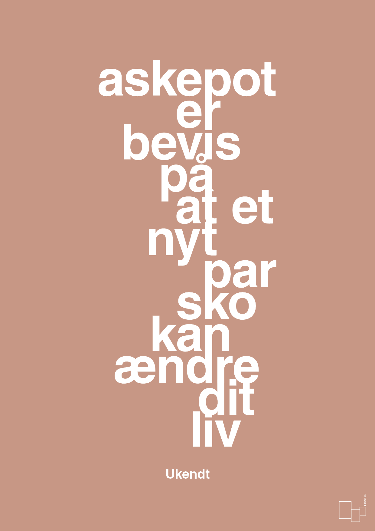 plakat: askepot er bevis på at et nyt par sko kan ændre dit liv - powder-Mode-A1two3