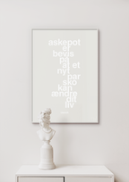 plakat: askepot er bevis på at et nyt par sko kan ændre dit liv - dusty lilac-Mode-A1two3