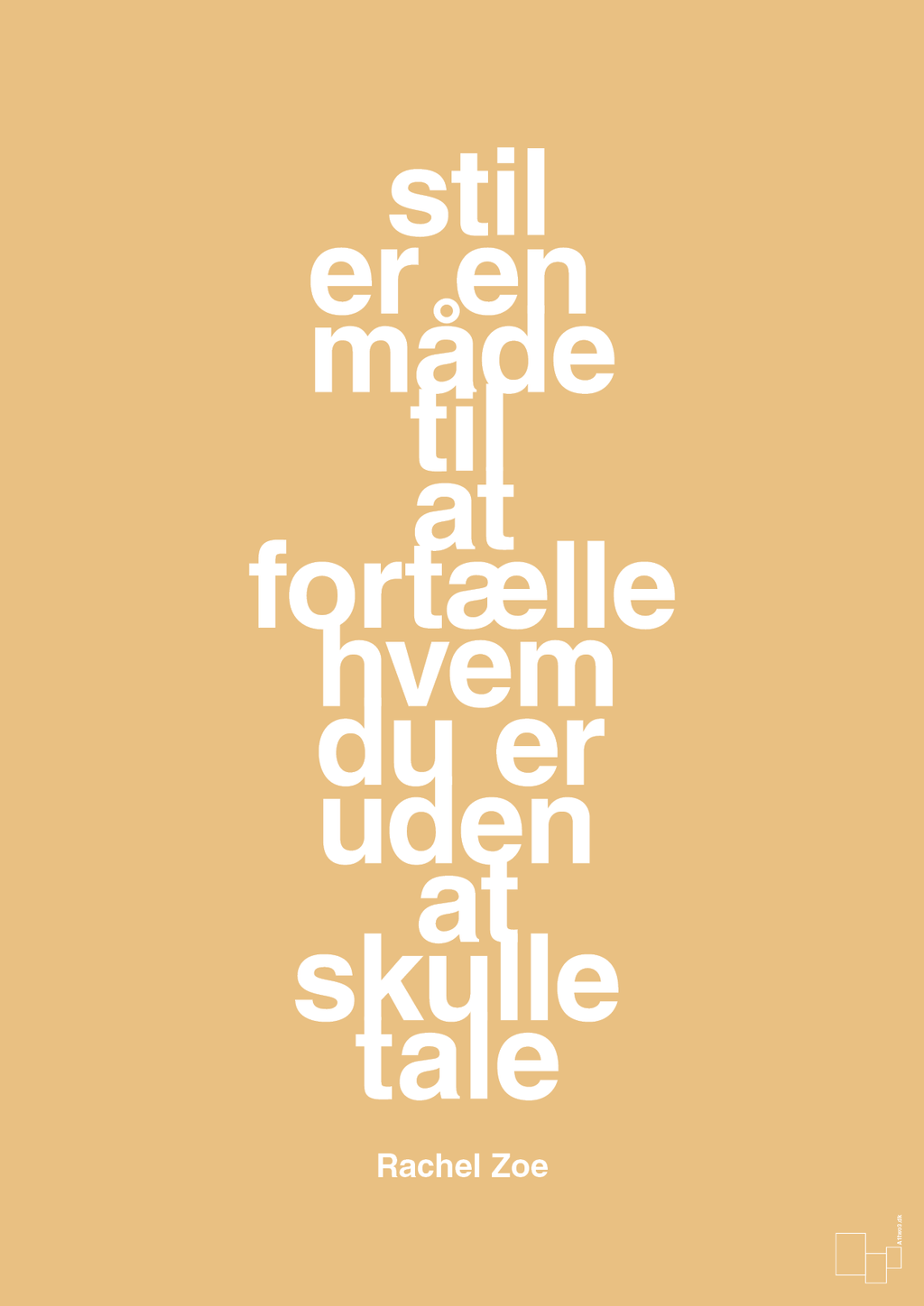 plakat: stil er en måde til at fortælle hvem du er uden at skulle tale - charismatic-Mode-A1two3