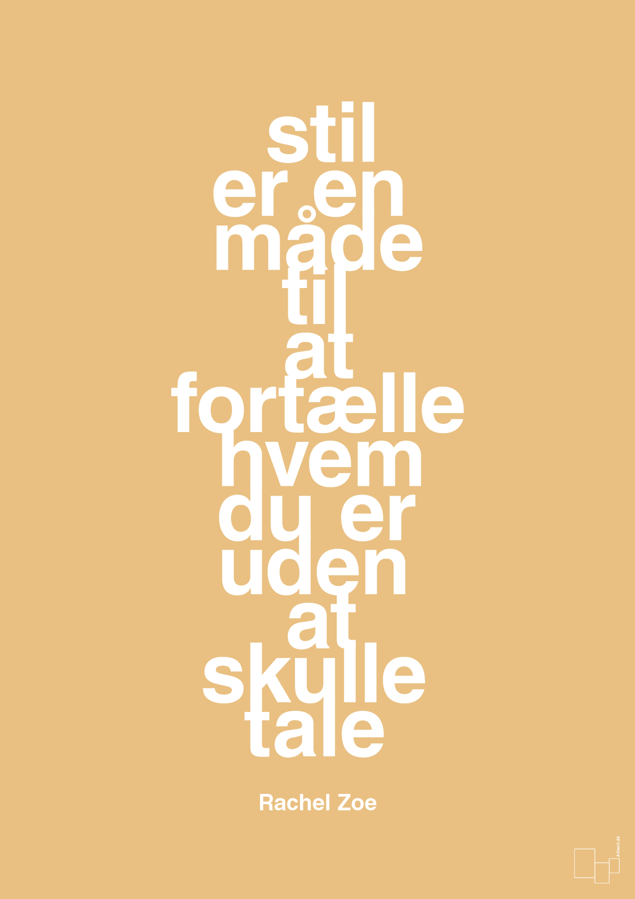 plakat: stil er en måde til at fortælle hvem du er uden at skulle tale - charismatic-Mode-A1two3