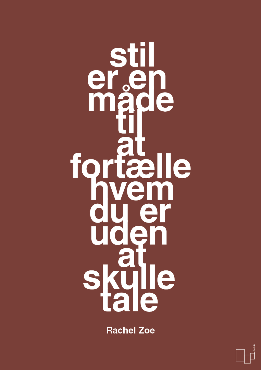 plakat: stil er en måde til at fortælle hvem du er uden at skulle tale - red pepper-Mode-A1two3