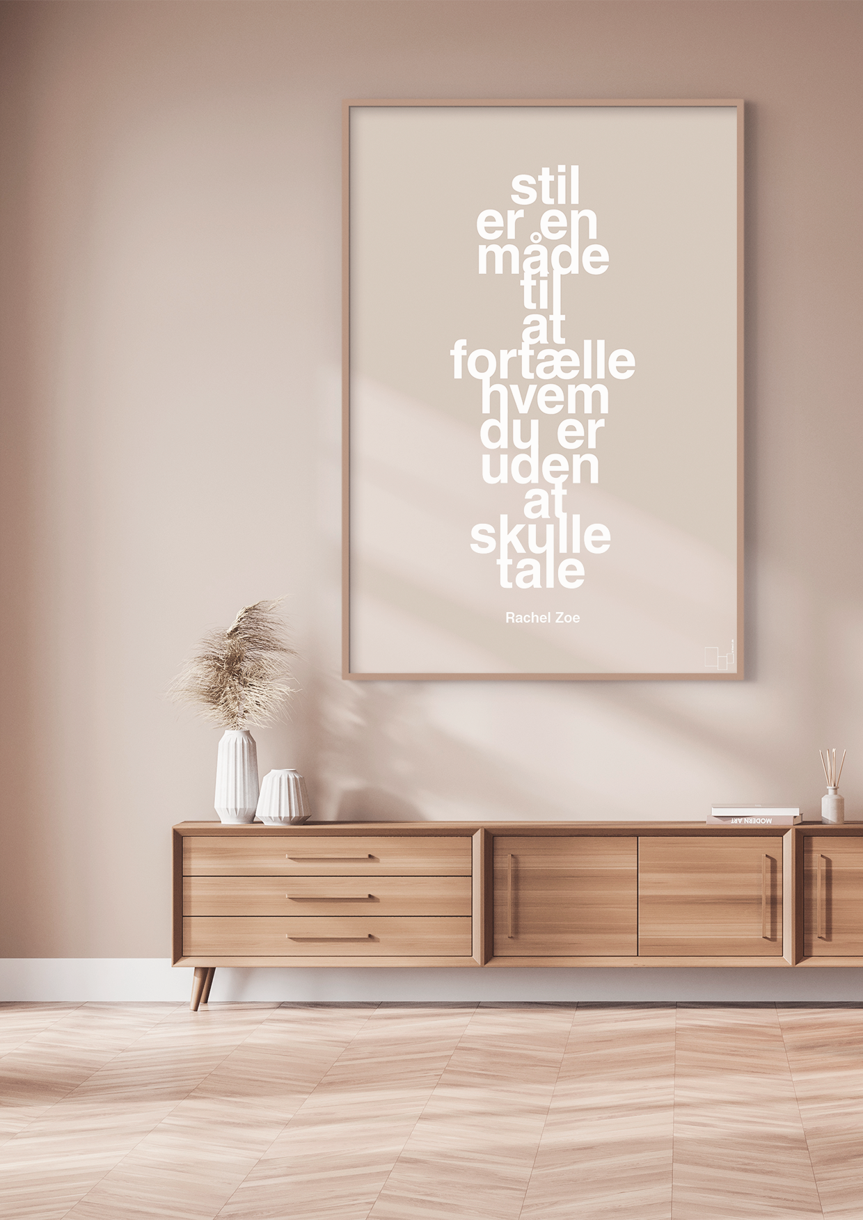plakat: stil er en måde til at fortælle hvem du er uden at skulle tale - rumba orange-Mode-A1two3