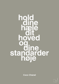 plakat: hold dine hæle dit hoved og dine standarder høje - battleship gray-Mode-A1two3