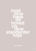 plakat: hold dine hæle dit hoved og dine standarder høje - broken beige-Mode-A1two3