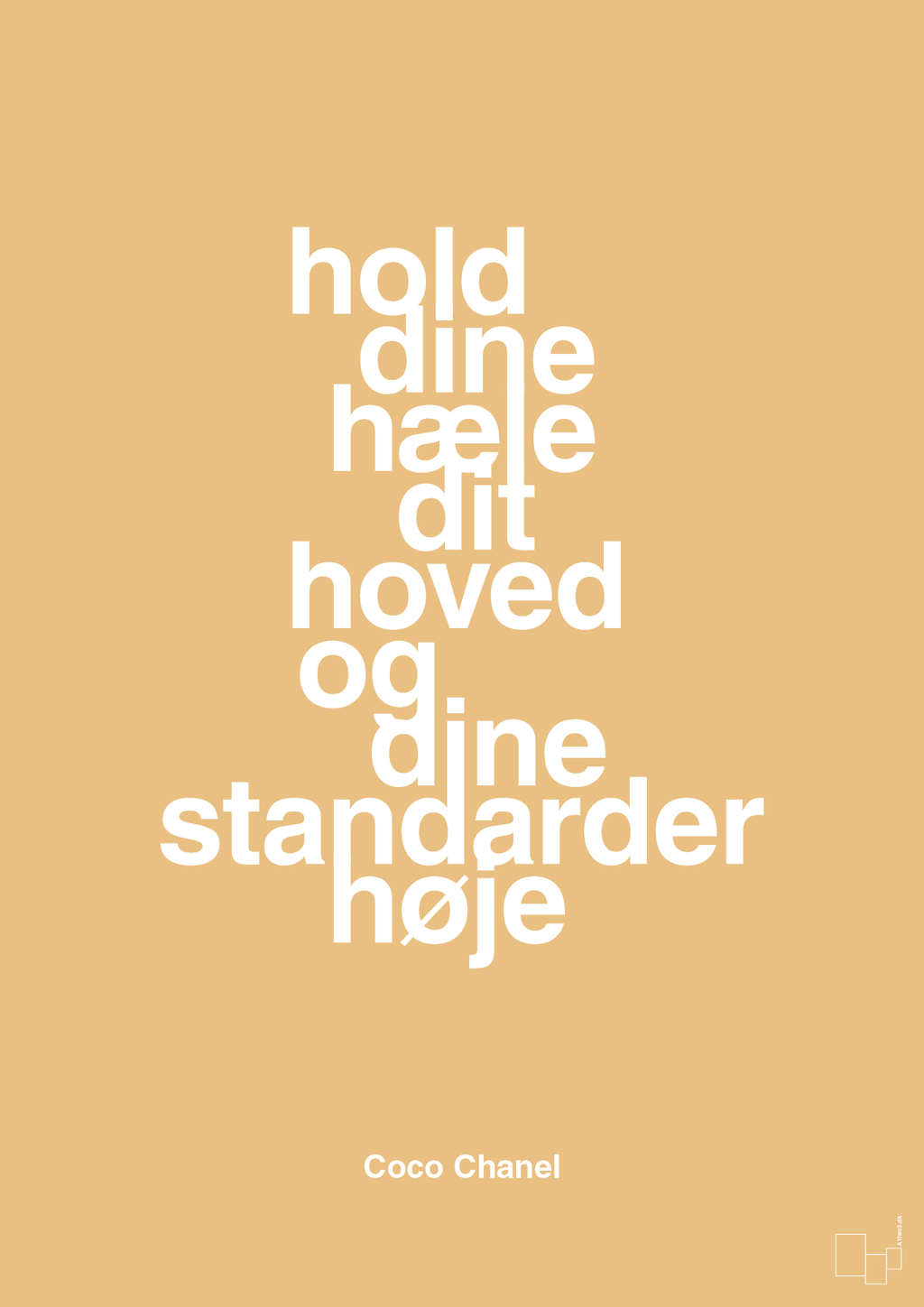 plakat: hold dine hæle dit hoved og dine standarder høje - charismatic-Mode-A1two3