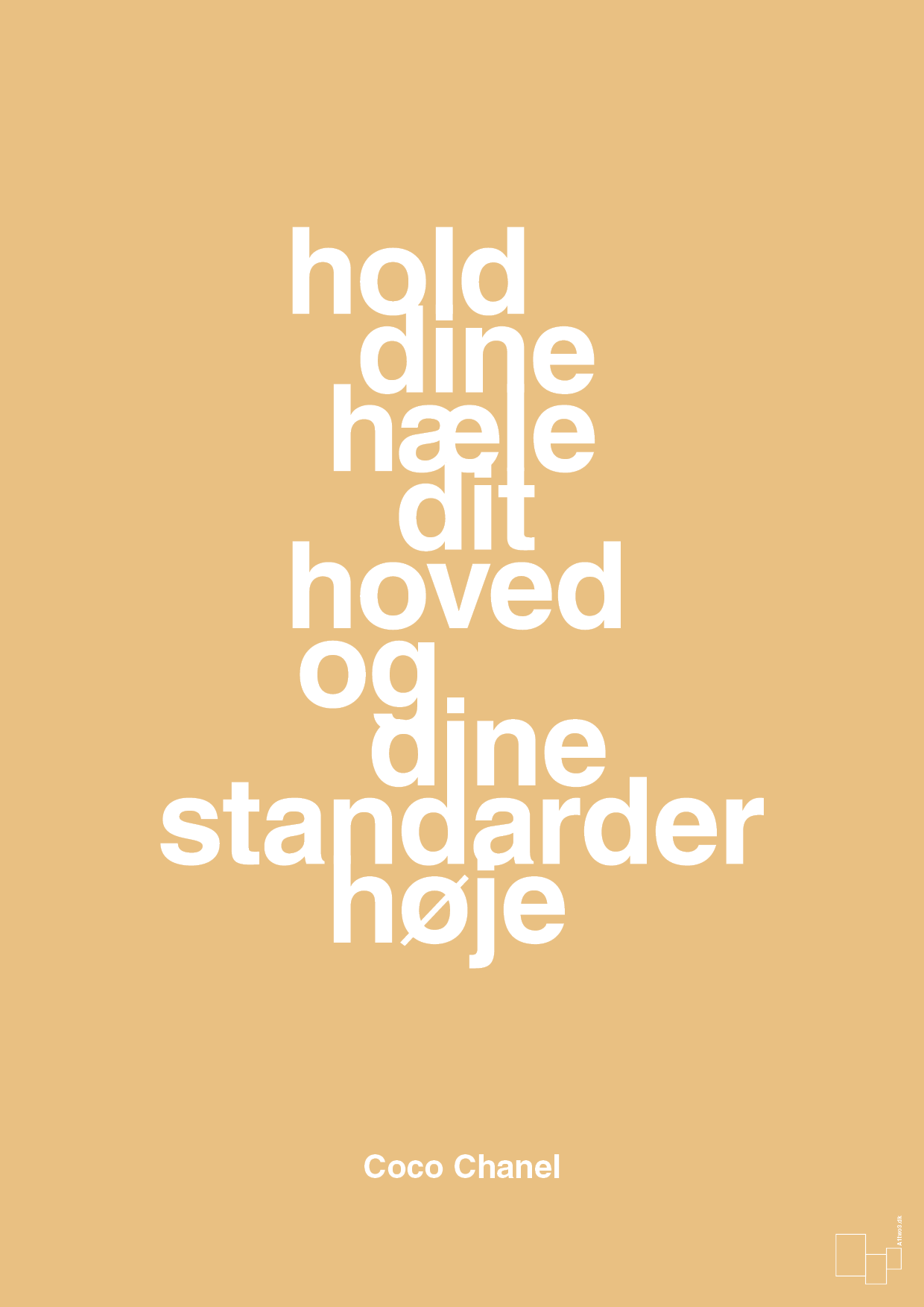 plakat: hold dine hæle dit hoved og dine standarder høje - charismatic-Mode-A1two3