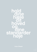 plakat: hold dine hæle dit hoved og dine standarder høje - light drizzle-Mode-A1two3