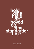 plakat: hold dine hæle dit hoved og dine standarder høje - red pepper-Mode-A1two3