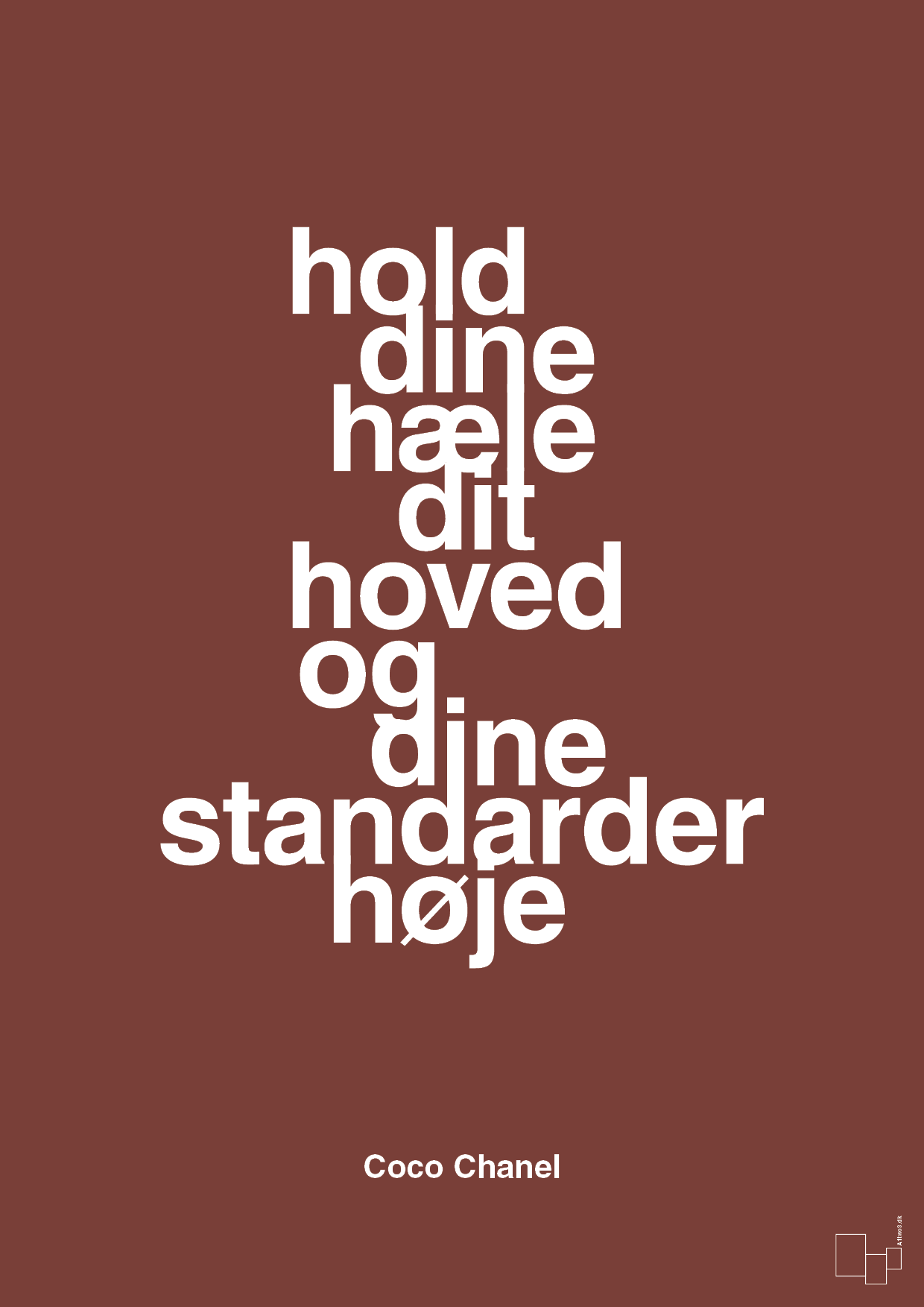 plakat: hold dine hæle dit hoved og dine standarder høje - red pepper-Mode-A1two3