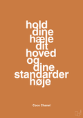 plakat: hold dine hæle dit hoved og dine standarder høje - rumba orange-Mode-A1two3