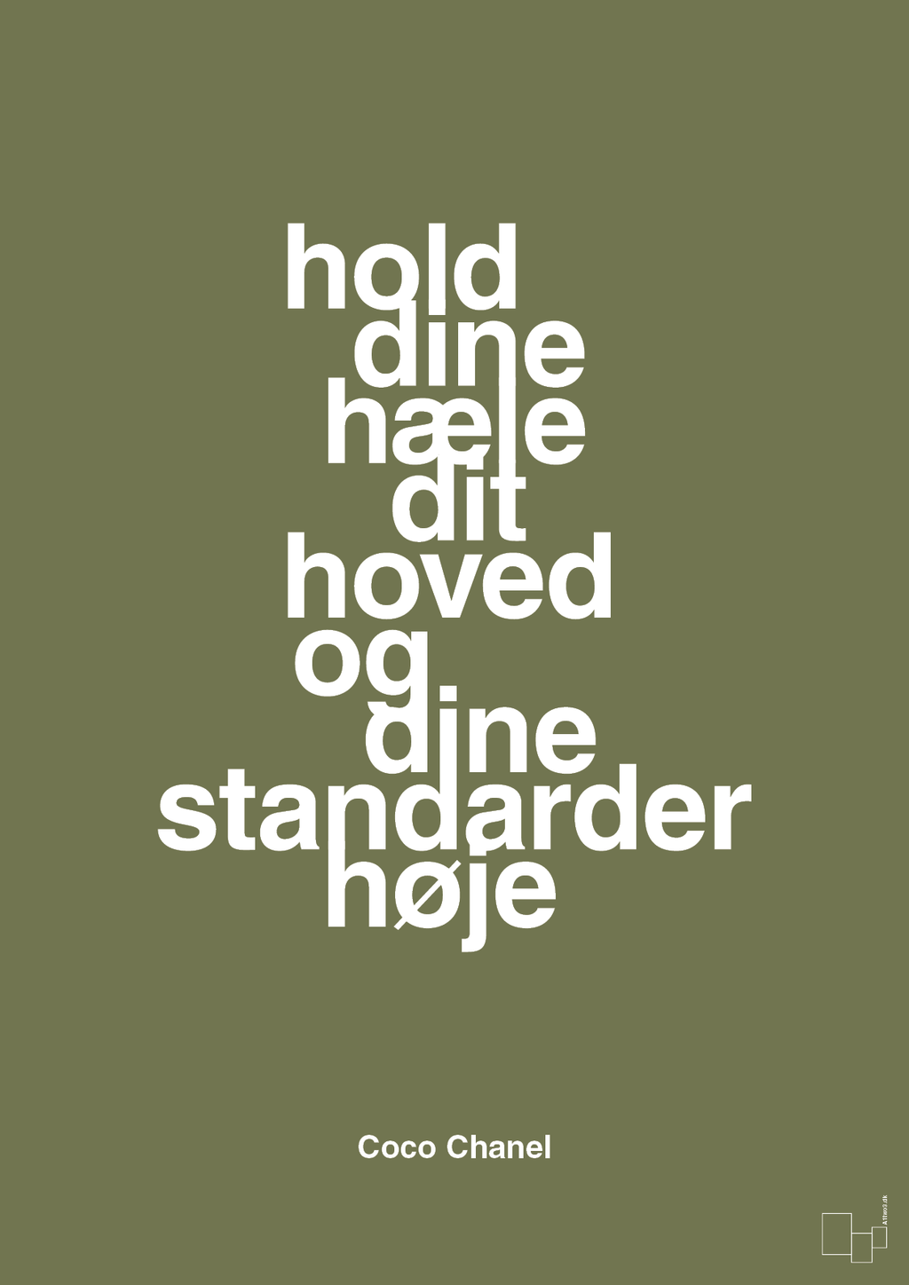 plakat: hold dine hæle dit hoved og dine standarder høje - secret meadow-Mode-A1two3