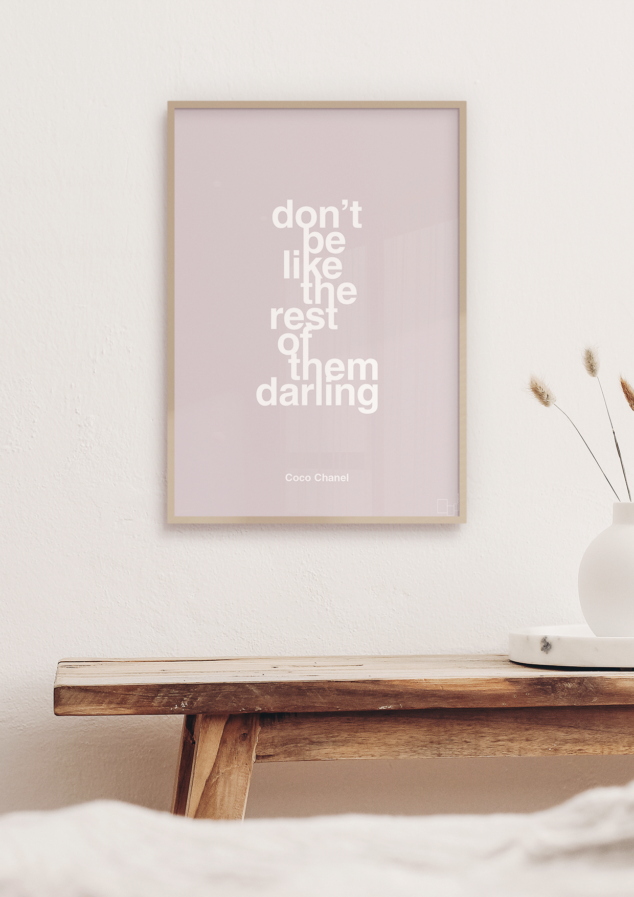 plakat: don’t be like the rest of them darling - plum-Mode-A1two3