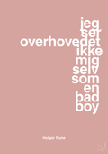 plakat: jeg ser overhovedet ikke mig selv som en bad boy - bubble shell-Tennis-A1two3