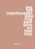plakat: jeg ser overhovedet ikke mig selv som en bad boy - powder-Tennis-A1two3