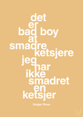 plakat: det er bad boy at smadre ketsjere og jeg har ikke smadret en ketsjer - charismatic-Tennis-A1two3