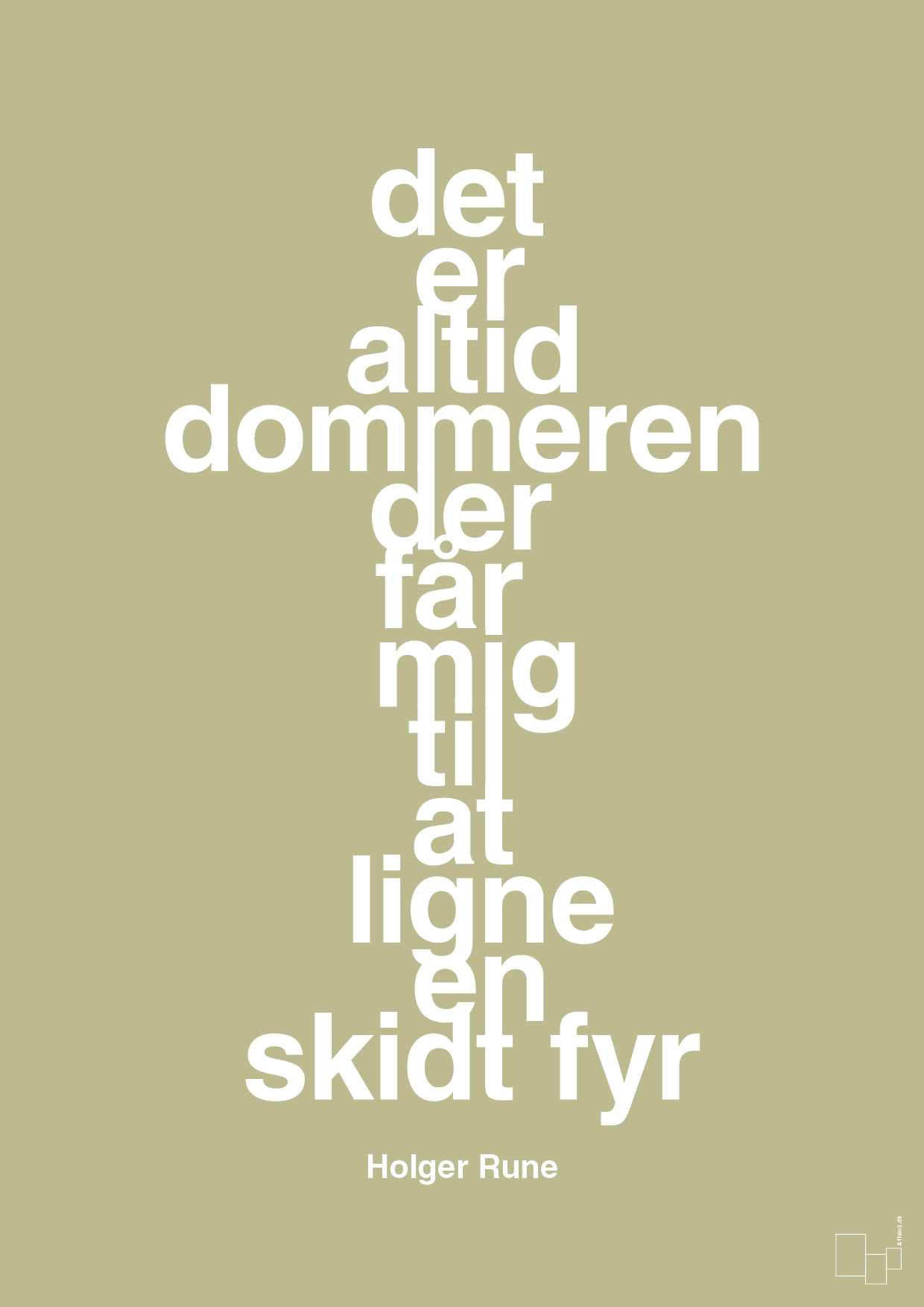 plakat: det er altid dommeren der får mig til at ligne en skidt fyr - back to nature-Tennis-A1two3