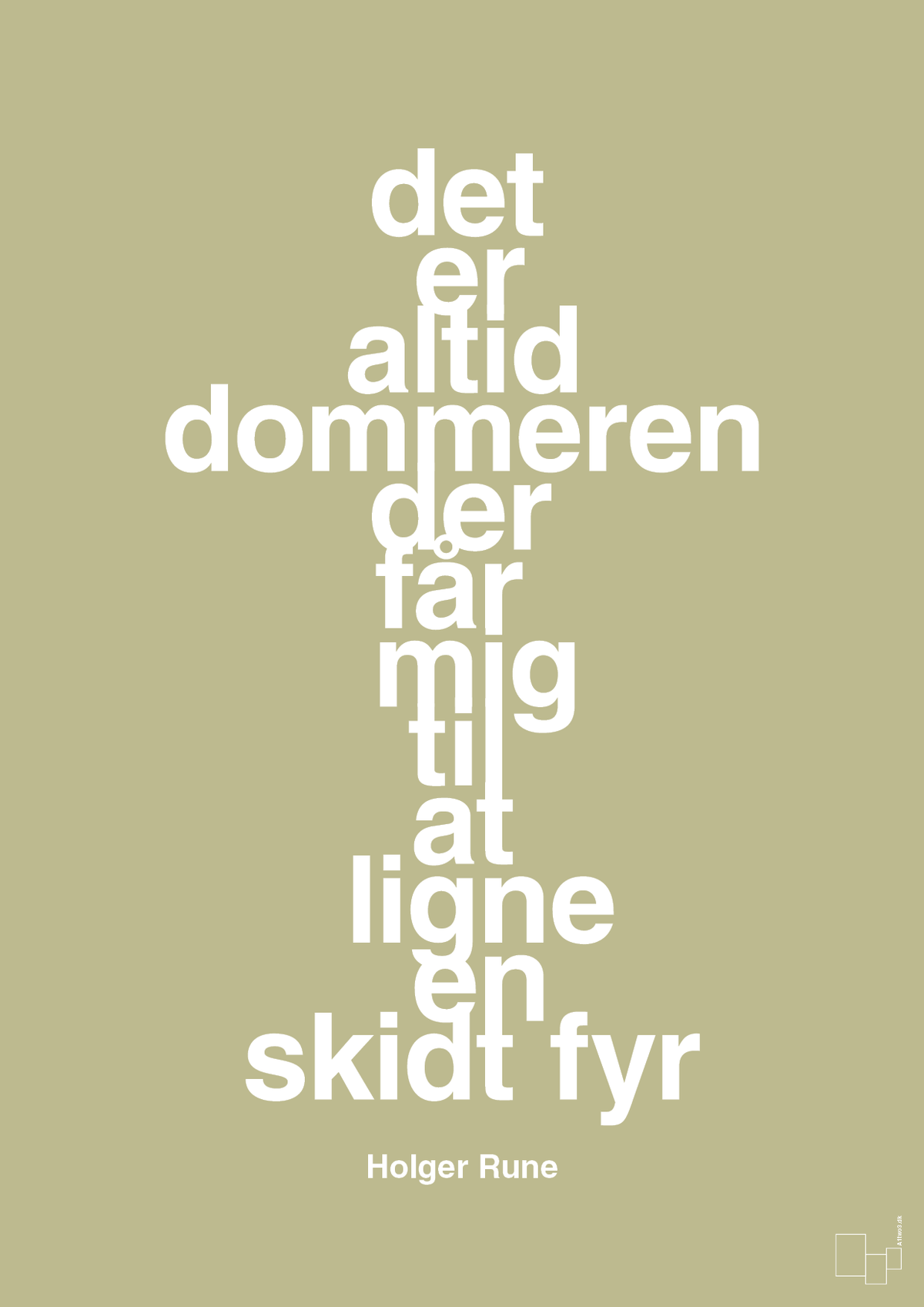 plakat: det er altid dommeren der får mig til at ligne en skidt fyr - back to nature-Tennis-A1two3